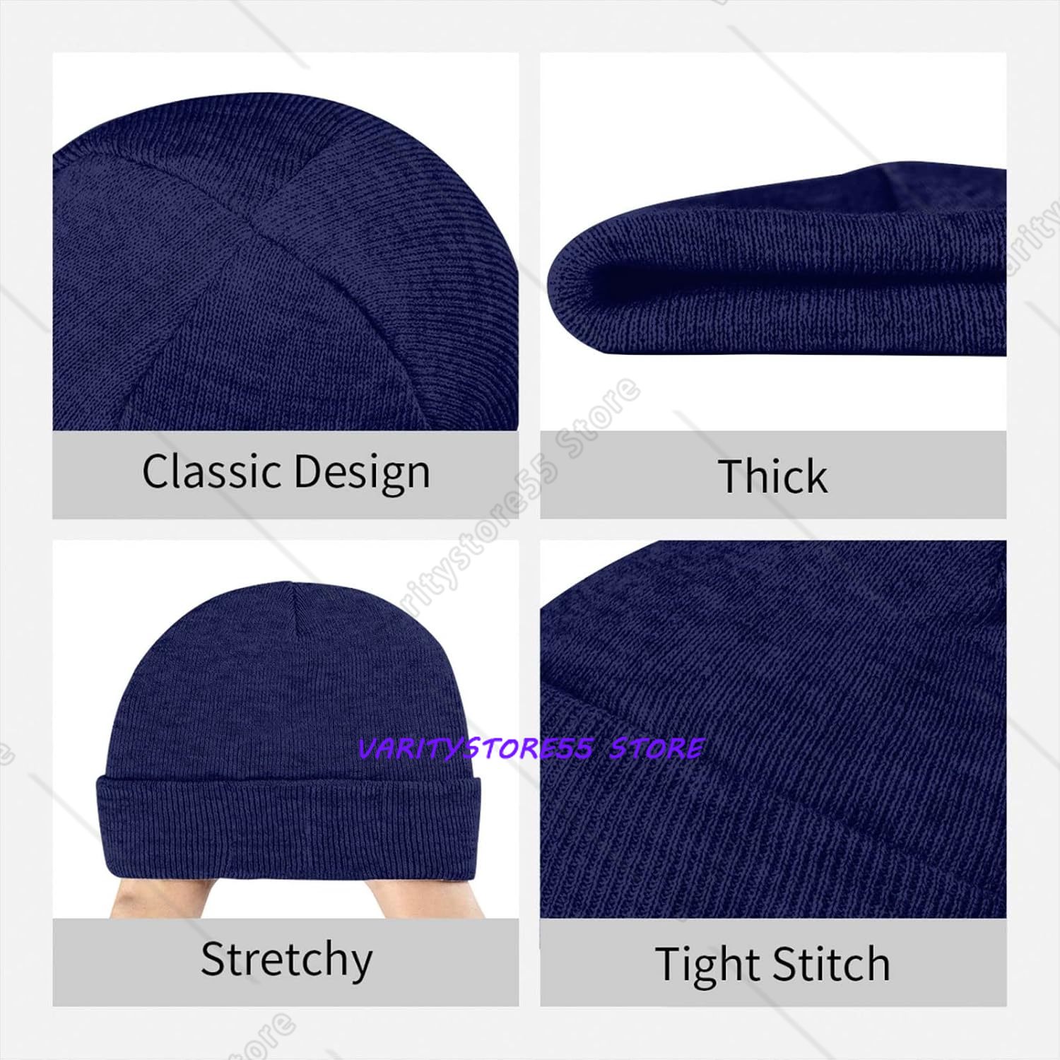 Topi Rajut Musim Dingin dengan - Beanie Cuffed Knit ulasan dan harga