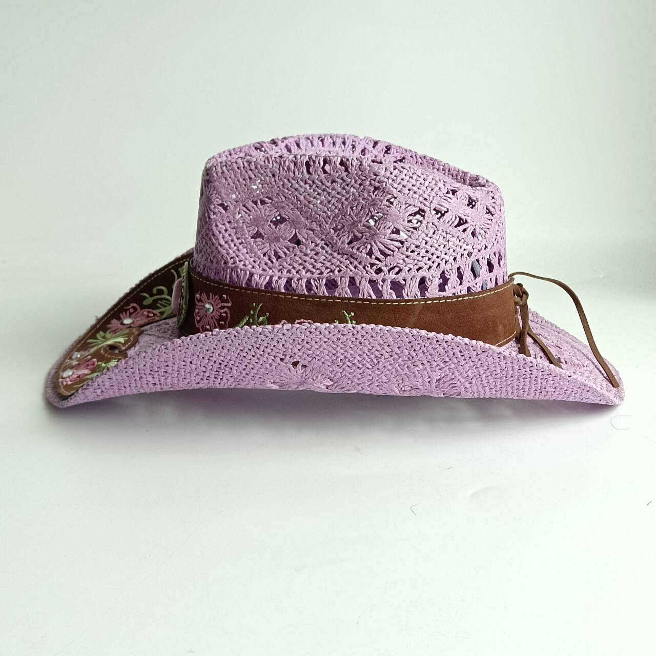 Topi Koboi Wanita Model Croche - Cowboy Hat Straw ulasan dan harga