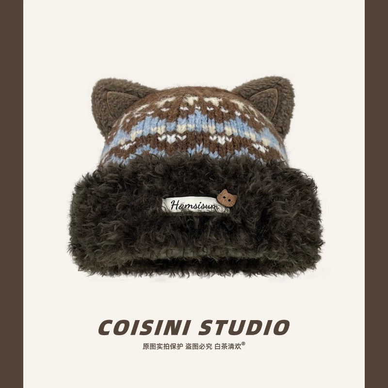 Topi Kupluk Wanita dengan Hias - Beanie Cuffed Knit ulasan dan harga