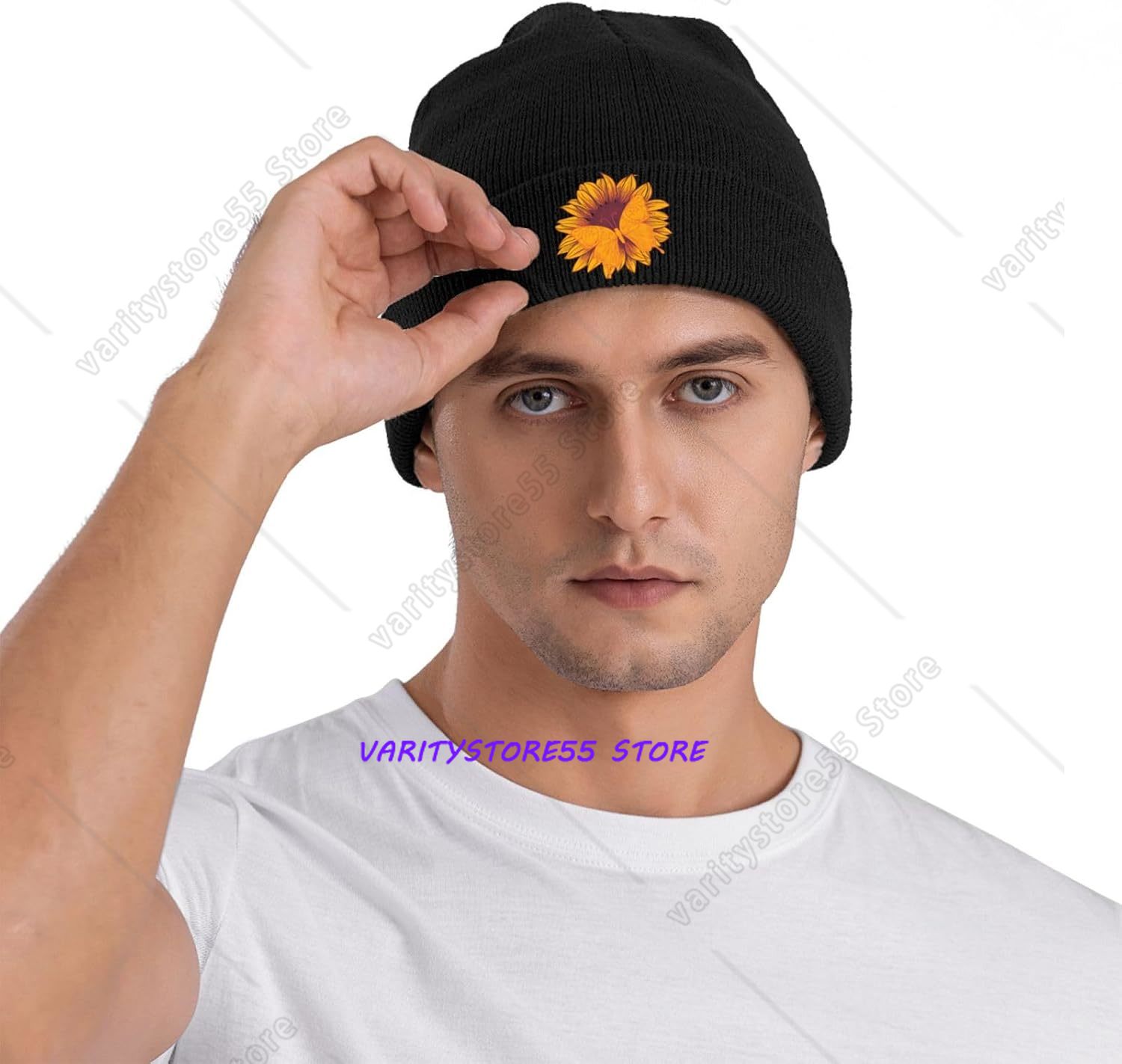 Topi Kupluk Rajut Motif Bunga  - Beanie Cuffed Knit ulasan dan harga