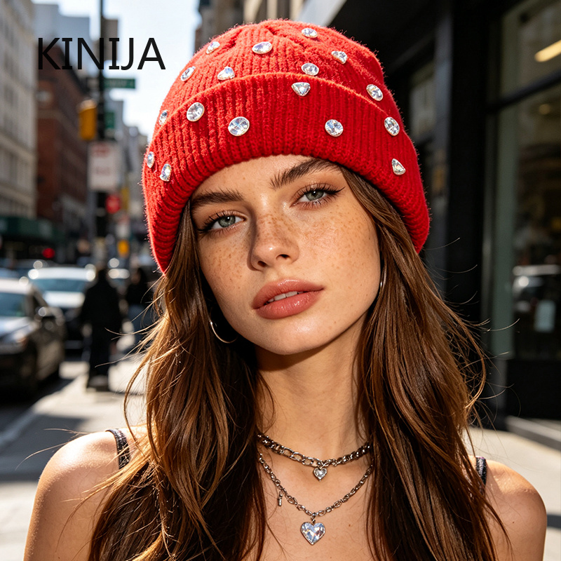 Topi Beanie Rajut Wanita Musim - Beanie Cuffed Knit ulasan dan harga